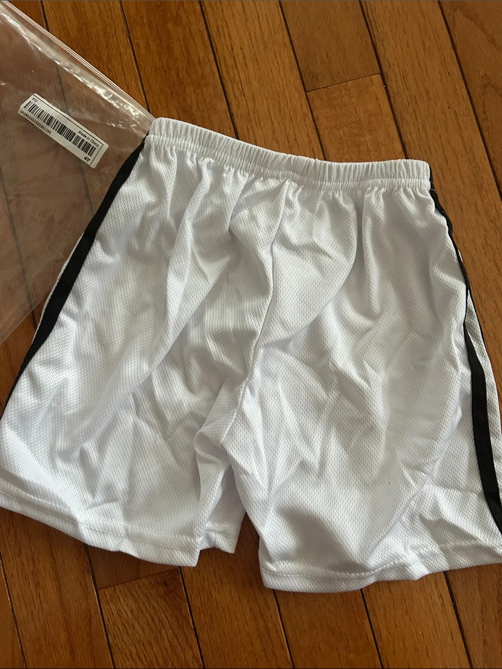 Toddler Boy Athletic Shorts White 4T NEW